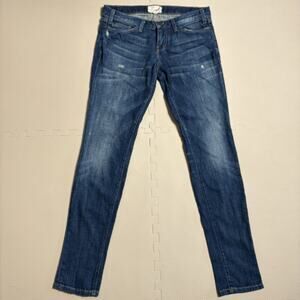 Current/Elliot Womens Skinny Jeans Medium Blue Wash Size 28 Low Rise Slim